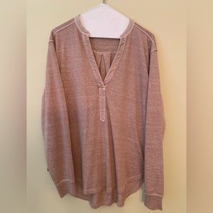 Wrap long sleeve shirt